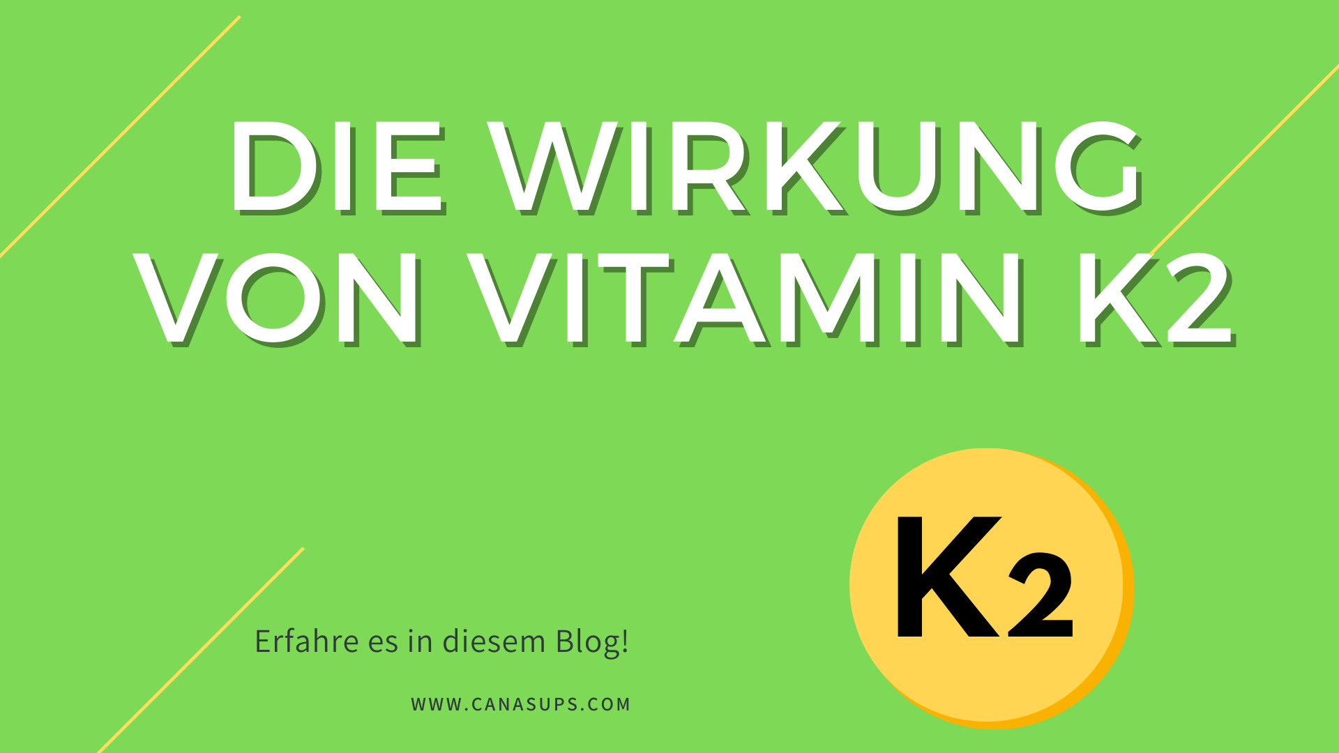 Wirkung Vitamin K2 CanaSups
