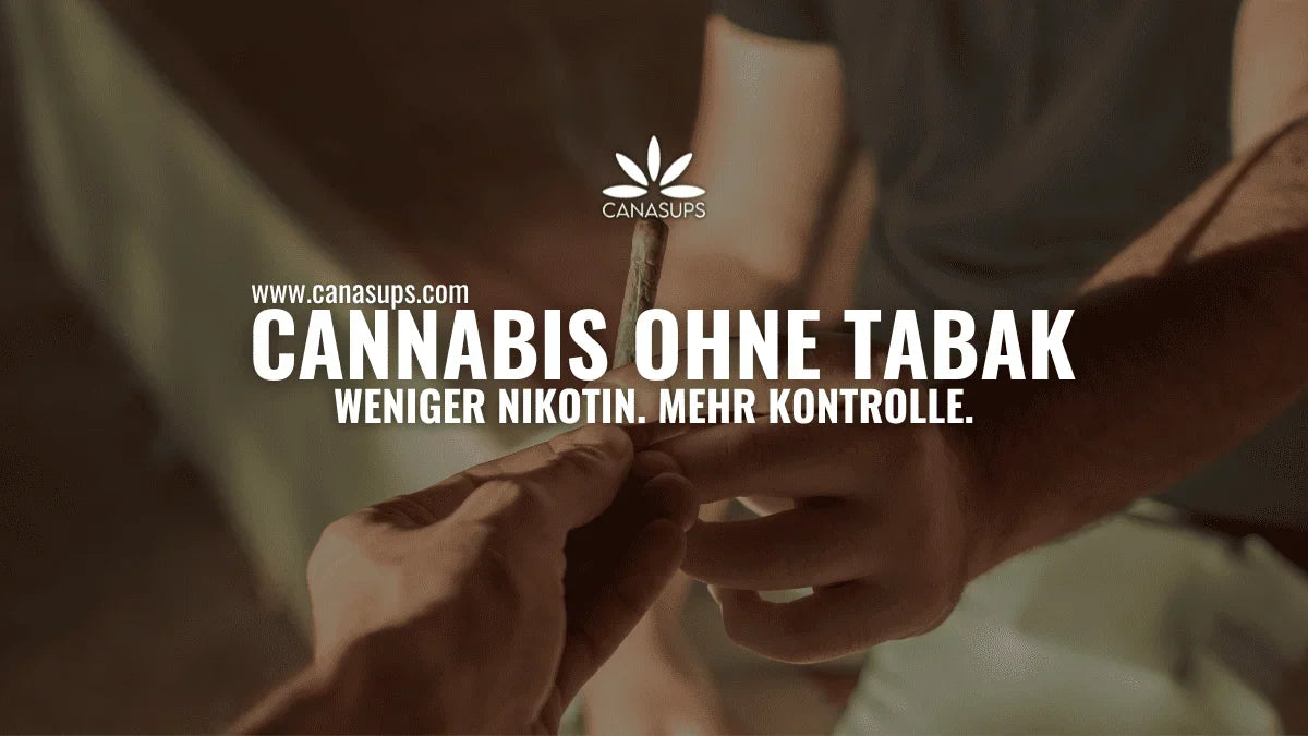 Hände halten einen Joint – Titelbild zum Thema „Cannabis ohne Tabak: Weniger Nikotin, mehr Kontrolle“
