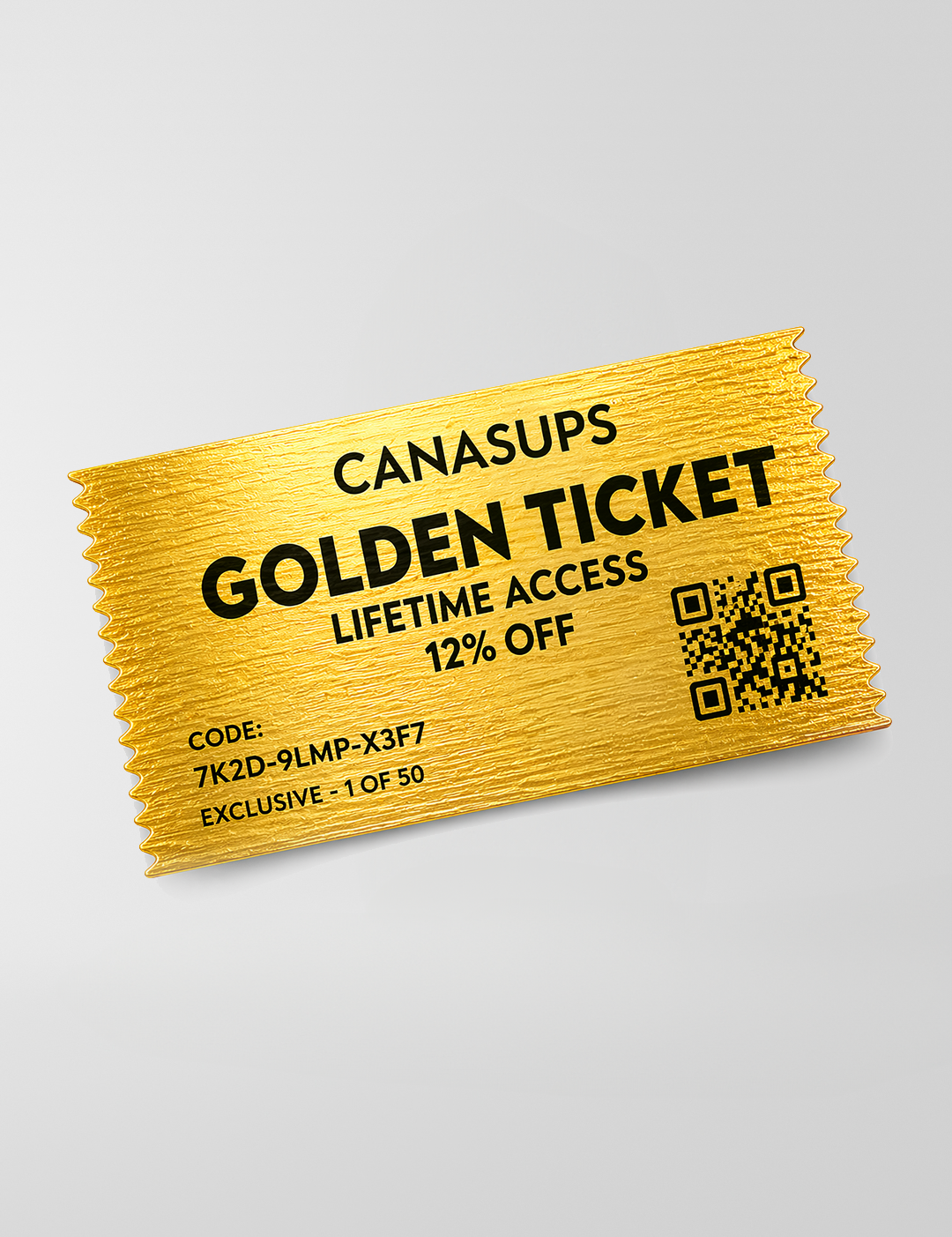 Canasups GOLDEN TICKET [-12% LIFETIME-RABATT] - Canasups