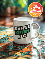 Canasup's Mug - "Coffee, Cannabis, Crapper"