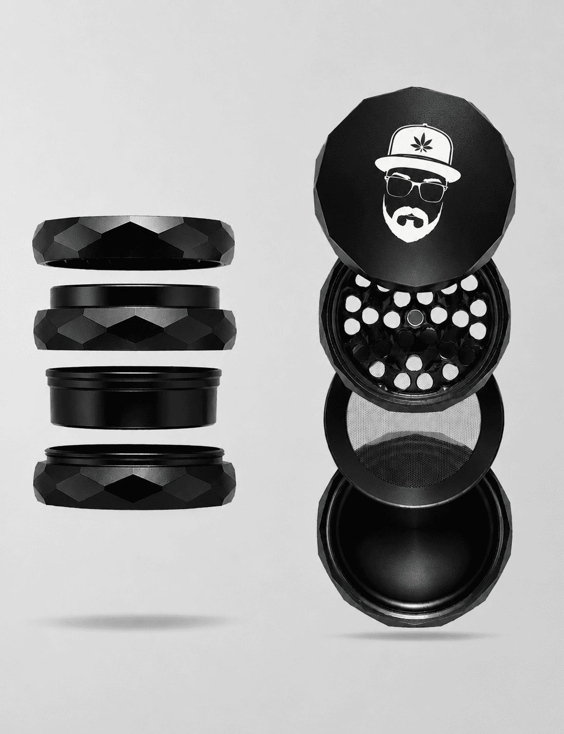 Mark Verkoster x NV | Pyramid Grinder - 4-teilig - Ø63mm - Canasups