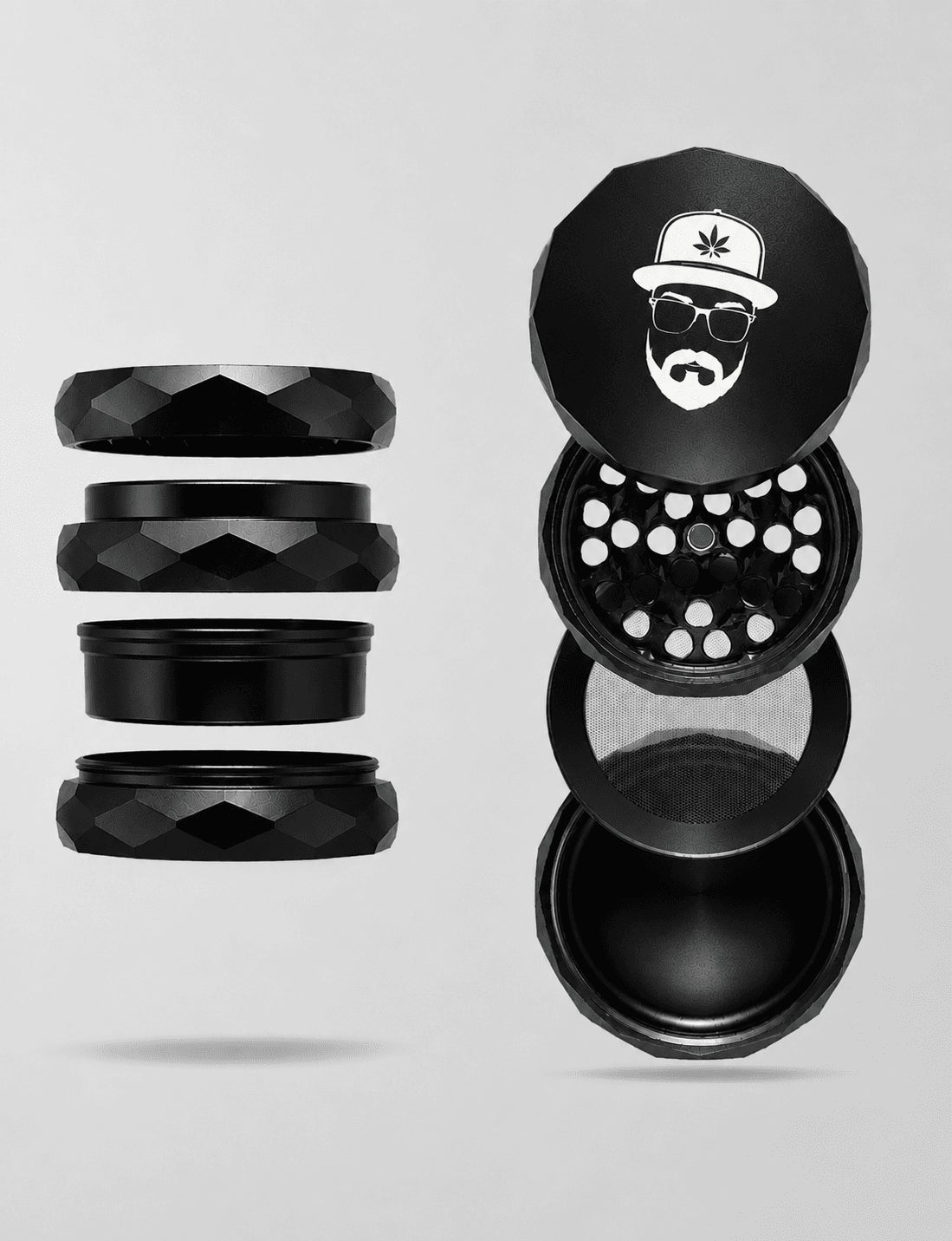 Mark Verkoster x NV | Pyramid Grinder - 4-teilig - Ø63mm - Canasups